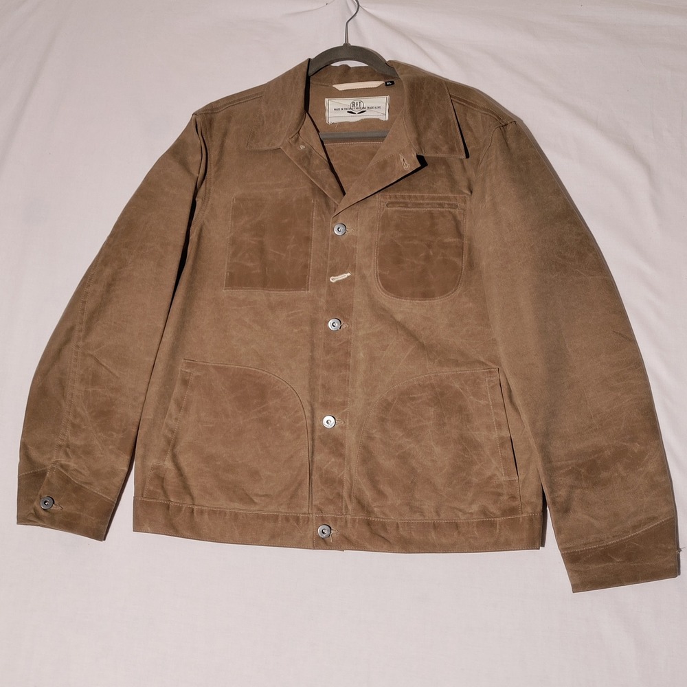 Rogue Territory RGT Tan Ridgeline Waxed Canvas Supply Jacket Mens XL Made in USA